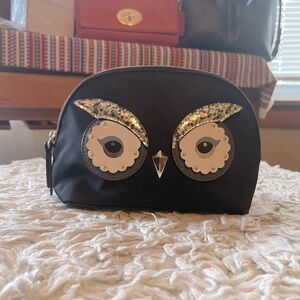Kate spade black small cosmetic bag